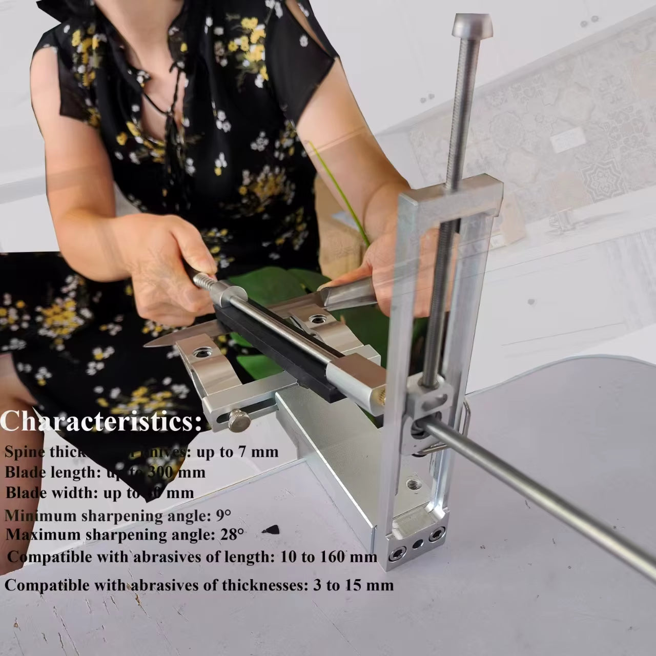 Elevate Your Culinary Skills with the S09 Professional Fixed Angle Apex Knife Sharpener - Precision Kitchen Tool with Diamond Stones Set