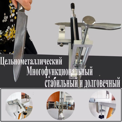 Elevate Your Culinary Skills with the S09 Professional Fixed Angle Apex Knife Sharpener - Precision Kitchen Tool with Diamond Stones Set