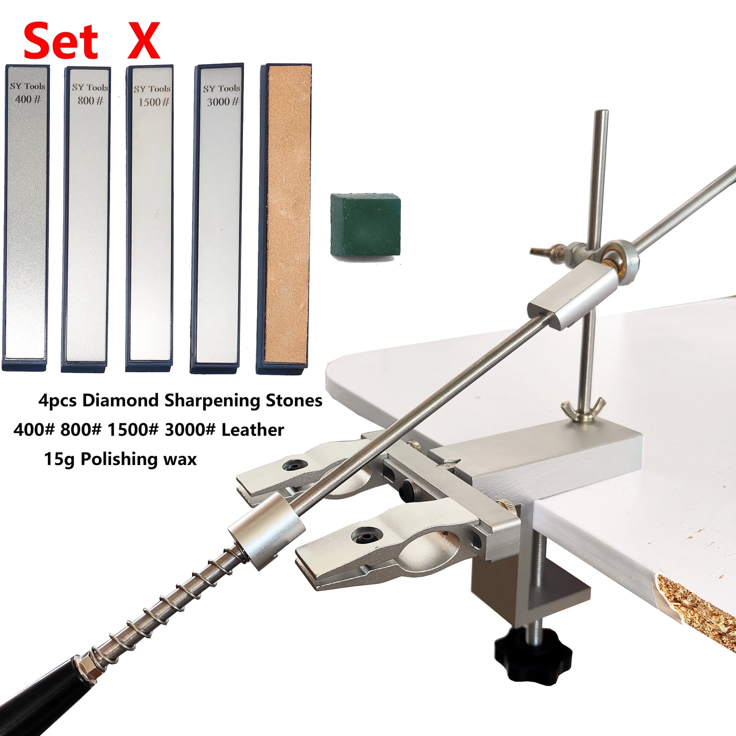 Elevate Your Culinary Skills with the S09 Professional Fixed Angle Apex Knife Sharpener - Precision Kitchen Tool with Diamond Stones Set